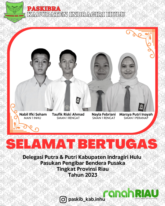 Empat Putra Putri terbaik Inhu lolos dalam Seleksi Paskibraka Riau 2023