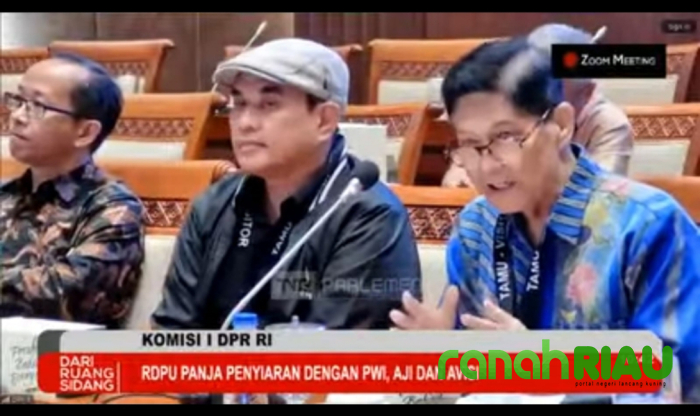 Ketum PWI Pusat Zulmansyah Soroti Dampak Revisi UU Penyiaran dalam RDPU Komisi I DPR RI