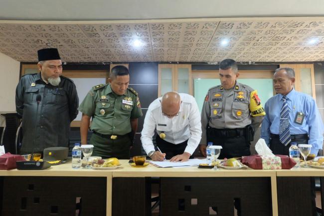 Tolak Aksi Teror, Pemkab Inhil Dan Forkopimda Nyatakan Sikap Bersama