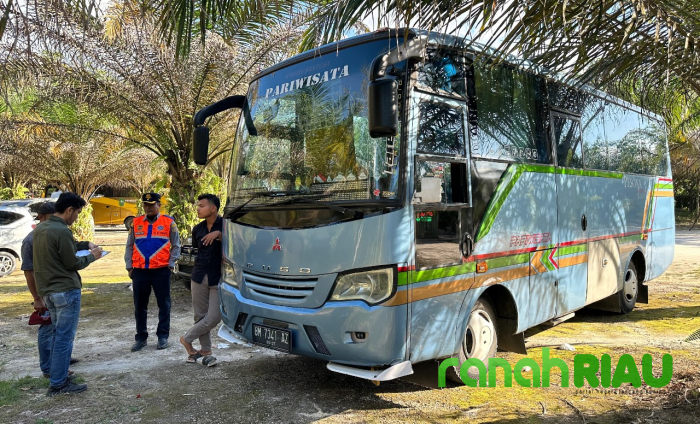 Temukan Bus Pariwisata tak berizin bawa Wisatawan, BPTD Kelas II Riau tegur Pemilik Kendaraan