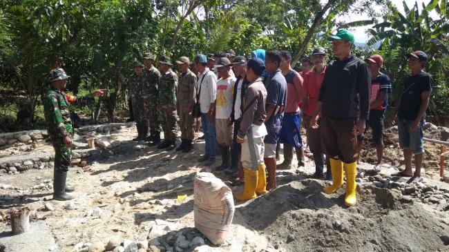 TMMD 104 Kodim 1306/Dgl Hari Pertama Semangat Membara