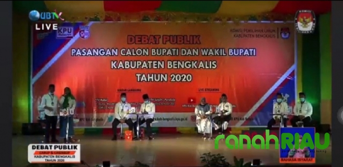 KPU Bengkalis Adakan Debat Publik Calon Bupati dan Wakil Bupati Bengkalis 2020
