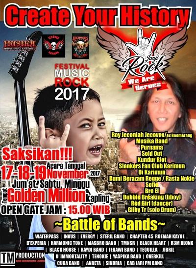 Wowww... Musika dan Jecovers Gandeng IWO Karimun Gelar Festival Musik Rock