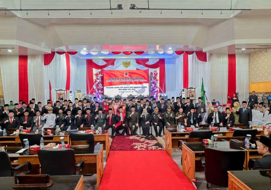 Resmi Dilantik, Bupati Ucapkan Tahniah Kepada 45 Nama Anggota DPRD Bengkalis