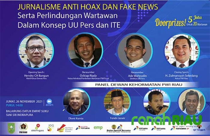 PWI Riau gelar diklat jurnalisme Anti Hoax dan Fake news
