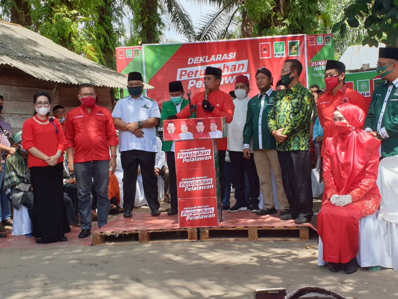 Deklarasi Paslon Zukri-Nasar, Warga Sampaikan Aspirasi