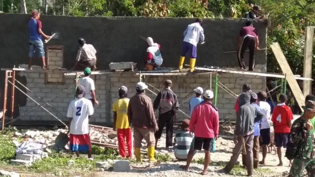 Danramil :Keberhasilan TMMD 104 Berkat Sinergitas TNI-Warga