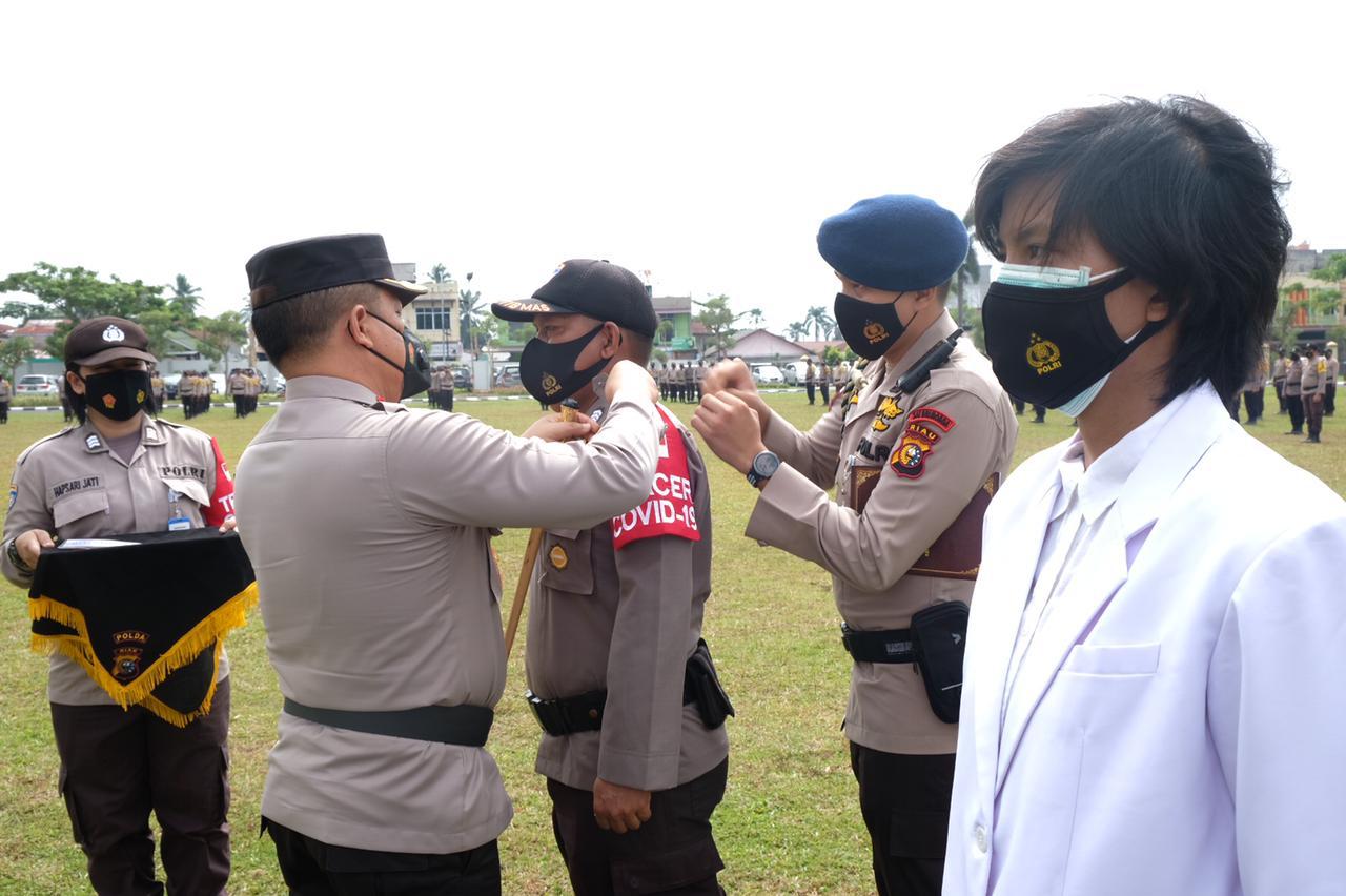 Kapolda Riau Pimpin Apel Kesiapan Tracer dan Vaksinator
