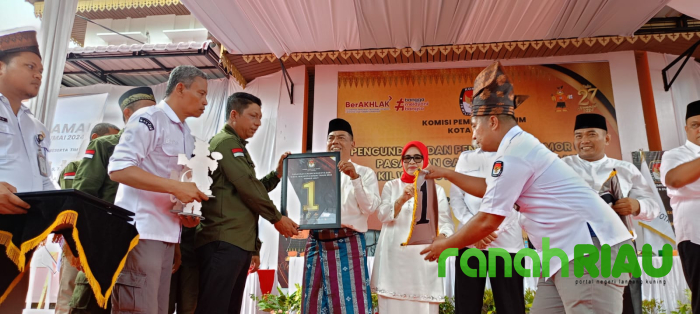 Dapat Nomor Urut 1, Eddy Yatim-Almainis makin Optimis Menangkan Pilkada Dumai