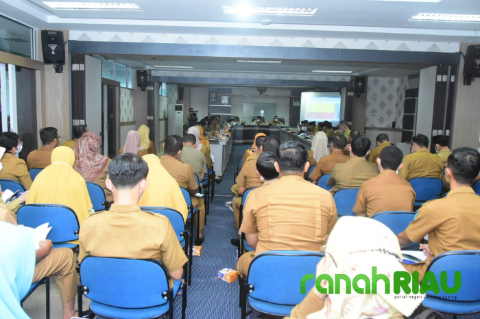 Sekda Bengkalis Pimpin Rapat Realisasi Fisik Keuangan