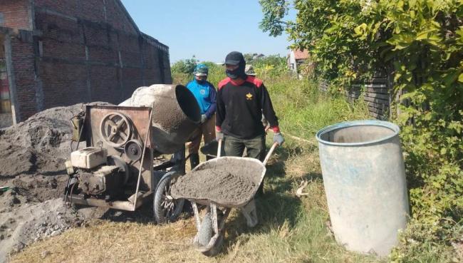 Terus Dikebut Pembangunan Talud TMMD