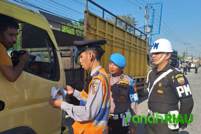 Jalan Lintas Pekanbaru-Bangkinang jadi Saksi Bisu Penindakan tegas kepada Pelanggar lalu Lintas