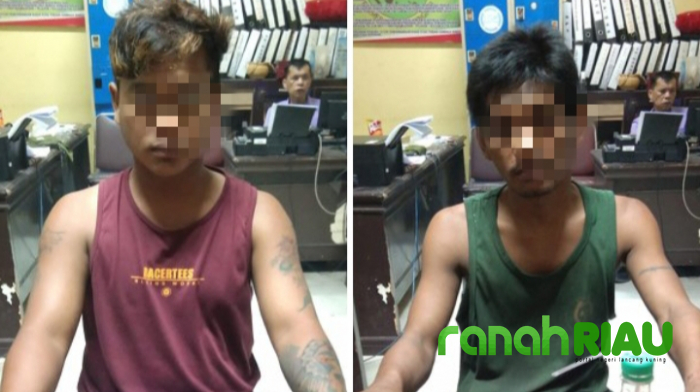 Dua Pria ini Tak Berkutik Saat Digulung Sat Resnarkoba Polres Kuansing