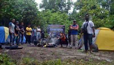 HIKPA Kuantan Singingi  Tanam Pohon dan Bersih-bersih di Venue Dayung Kebun Nopi