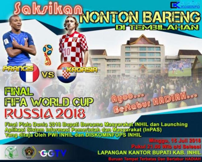 Bupati Inhil Ajak Masyarakat Nobar Final Piala Dunia 2018