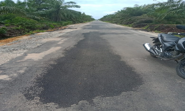 Baru Selesai Dikerjakan, Proyek Peningkatan Jalan Parit Tugu (DAK) Dumai Memprihatinkan