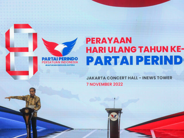 Jangan pandang remeh, Jokowi sebut mars Perindo bisa pengaruhi pemilih