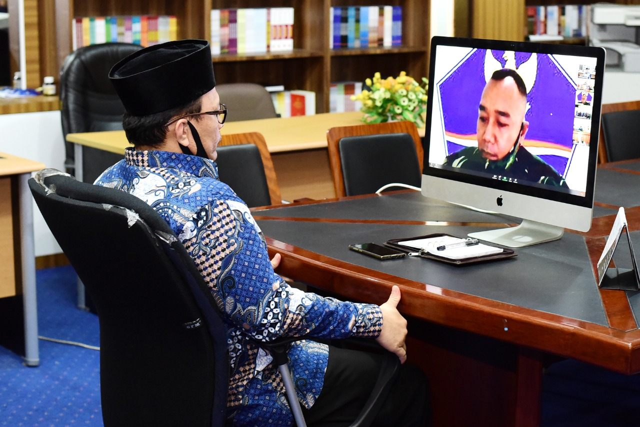 Ketua DPRD Bengkalis Mengikuti Video Conference, Terkait Sosialisasi dan Penerapan PSBB
