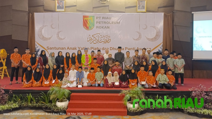 PT Riau Petroleum Rokan taja Silaturahmi dan Santunan Anak Yatim 