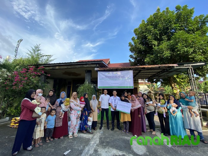 Pegadaian Syariah Harapan Raya salurkan Dana Kebajikan Umat bersama DT Peduli Riau 