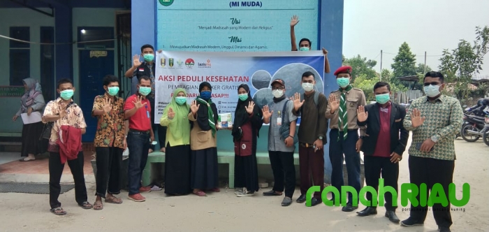 Sosialisasi bahaya kabut asap, Pelajar diberi masker dan edukasi
