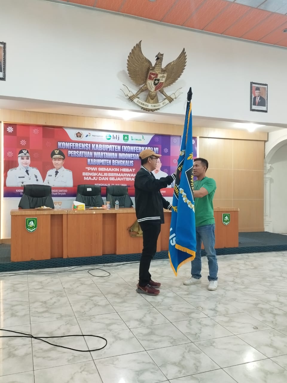 Konferkab VI PWI Bengkalis, Adi Putra kembali Terpilih Ketua Periode 2024-2027