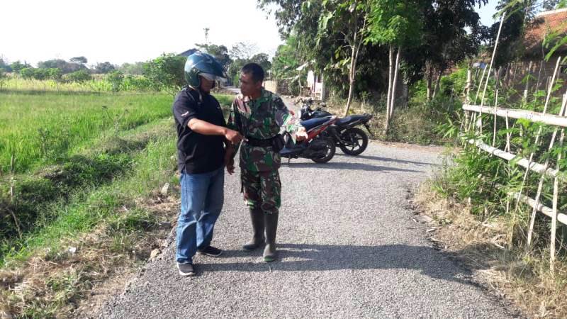 Kekhawatiran Babinsa Jatimulya, Terkait Pengaspalan Akses di Suradadi Tegal