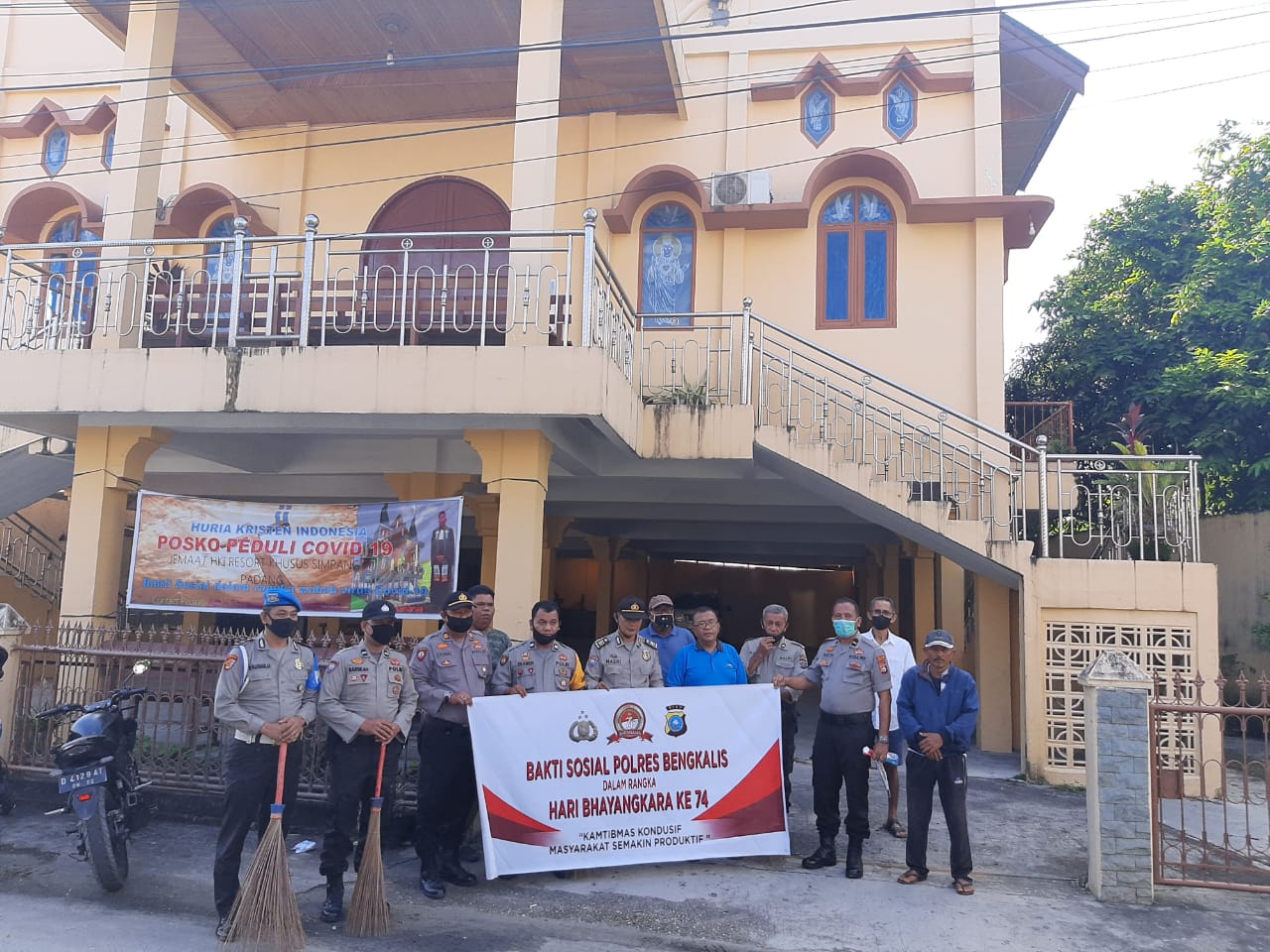 Ini Sejumlah Kegiatan Bakti Sosial Hari Bhayangkara Ke-74 Tahun 2020 Polsek Mandau