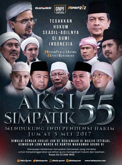 aksi 55 tidak berpengaruh terhadap Putusan MA