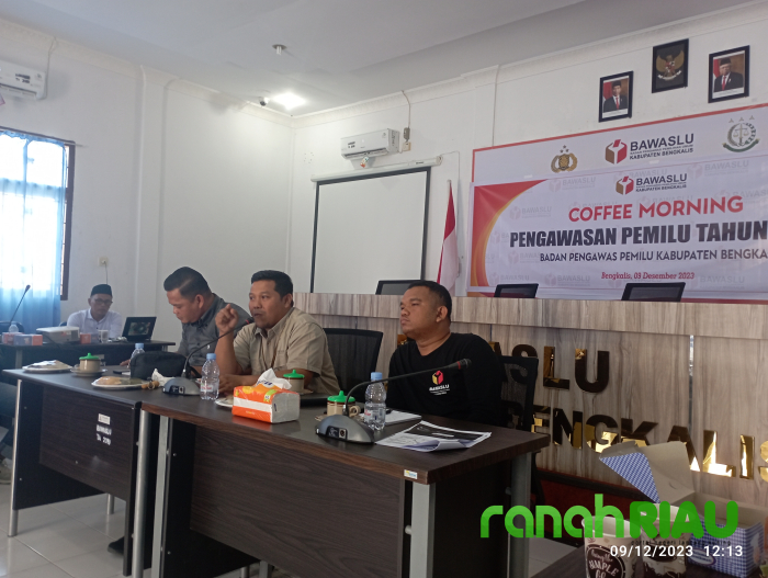 Bawaslu Bengkalis Ajak Insan Pers dan LSM Bersinergi Dalam Pengawasan Pemilu 2024
