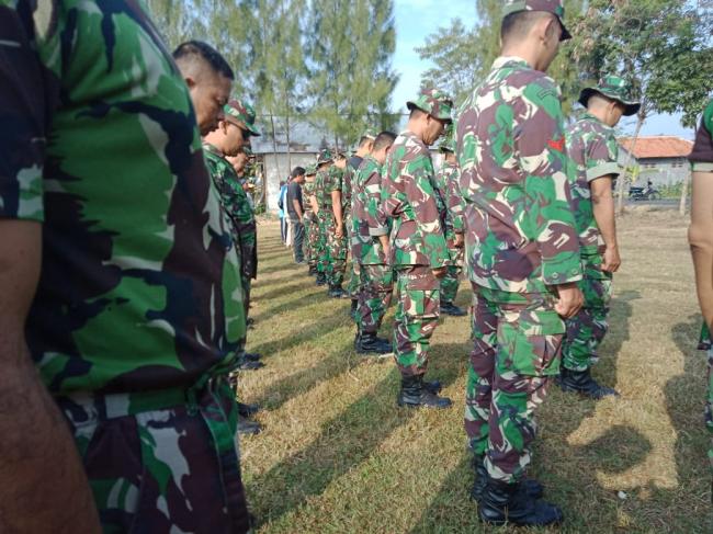 Sebelum Apel, Kasdim Pimpin Doa