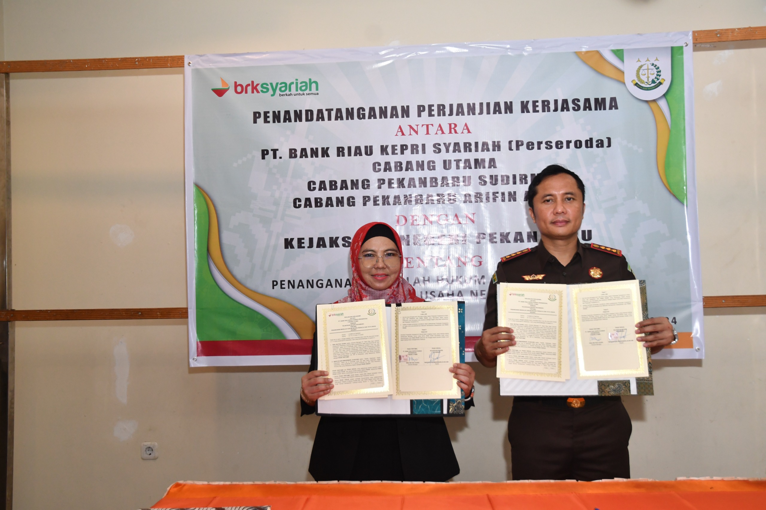 BRK Syariah gelar Kerjasama dengan Kejaksaan Negeri Pekanbaru terkait Perdata