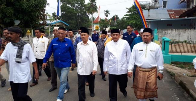 Meski Perolehan Suara Urutan Kedua, Syam- Edy Tetap Buat Syukuran di Rengat