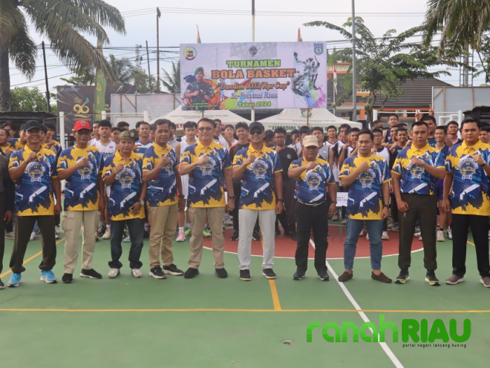 Turnamen Basket Dandim 0313/KPR Cup dihadiri para Pejabat dan Forkompimda Kampar