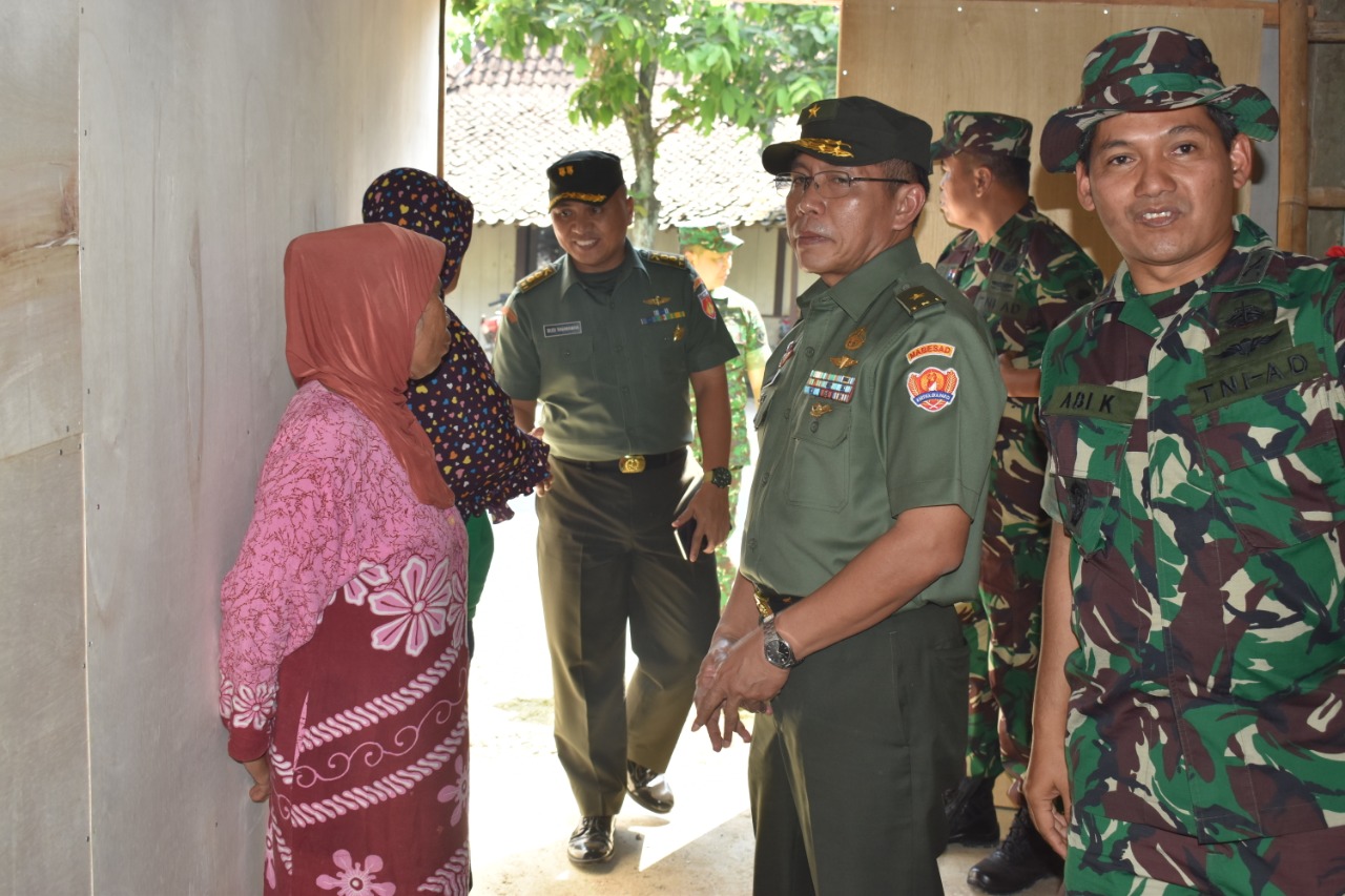 Tim Wasev tinjau Pembangunan RTLH di TMMD ke 105.