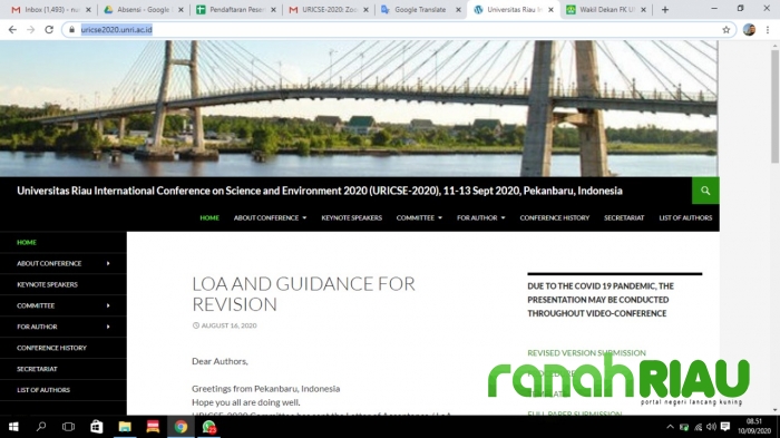 LPPM Universitas Riau selenggarakan International Conference terindex Scopus