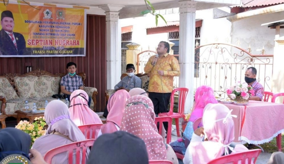 Septian Nugraha Gelar Sosper di Hadapan Tamu Undangan di Mandau