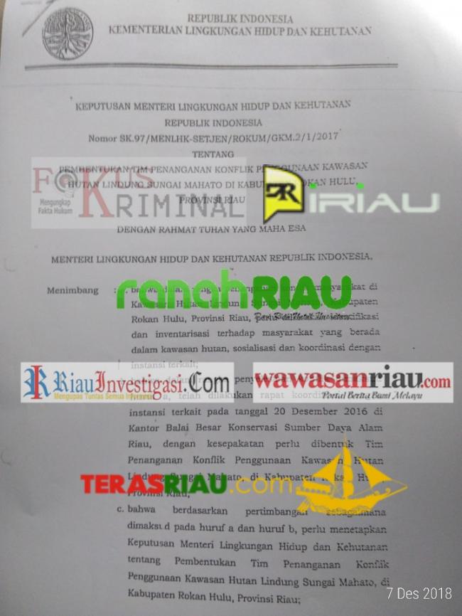 Soal Koptan Reboisasi, Berikut Kutipan Jelasnya..