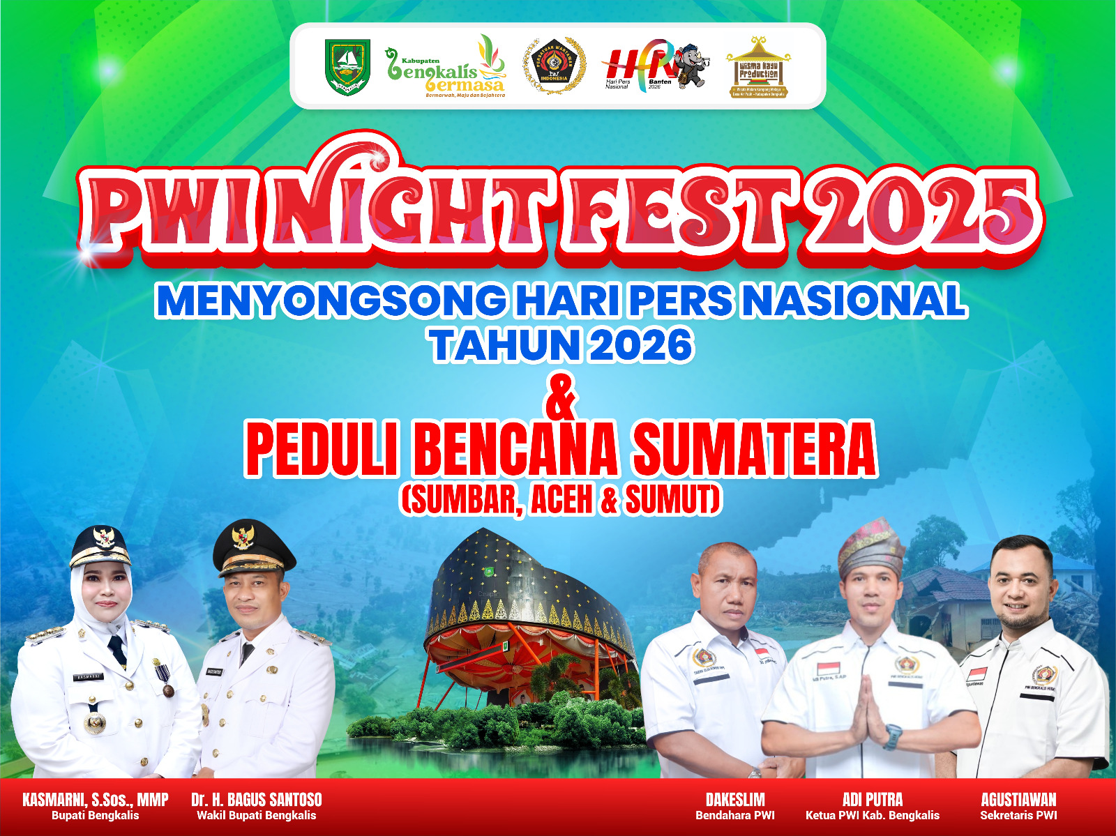 Doa Bersama Untuk Negeri, PWI Night Fest 2025 Tingkatkan Momentum Kepedulian Kemanusiaan