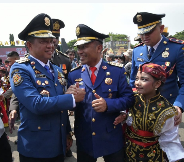 Hadiri HUT Damkar ke 105, Wabup Bengkalis Ikuti Serangkaian Upacara