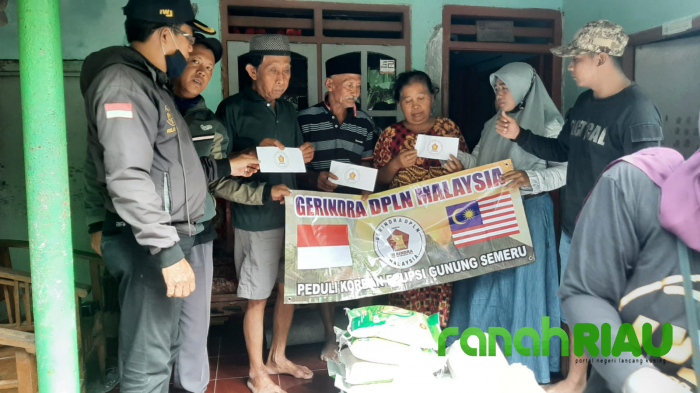 Wujud Solidaritas terhadap Korban erupsi Semeru, Gerindra DPLN Malaysia lakukan Galang dana