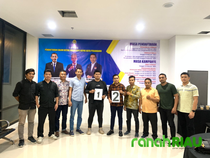 Ambil nomor Urut, berikut visi misi para Caketum HIPMI Pekanbaru