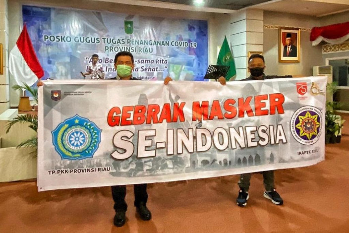 Mulai Besok, Pemprov Bagikan 5 Juta Masker untuk Warga Riau