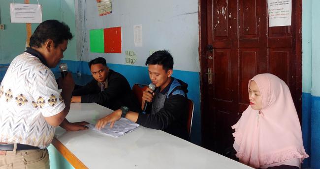 Meningkatkan Pelayanan, Disdukcapil Inhil Simulasi Front Office