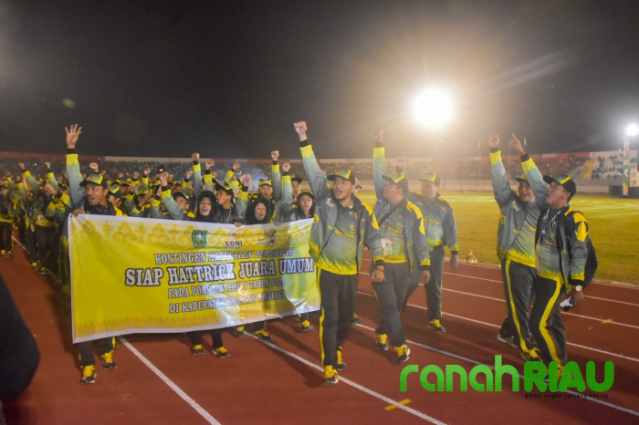 Bupati Bengkalis, Menaruh Harapan Besar Kepada Para Atletnya yang Bertarung di Porprov Riau