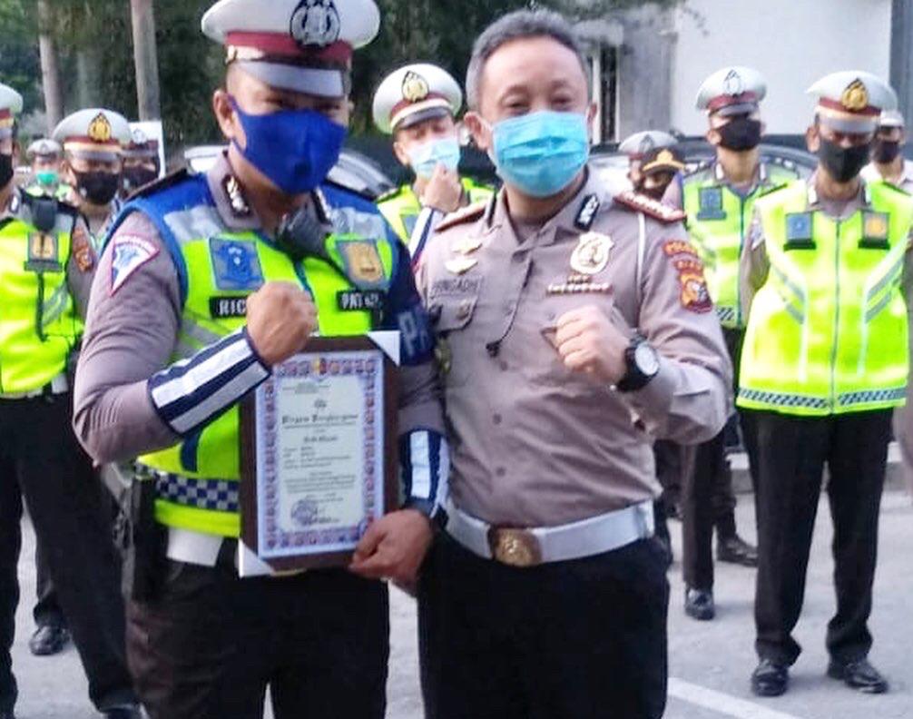 Bripka Richie Afredo Ucapkan Terima kasih Untuk Kakorlantas Mabes Polri