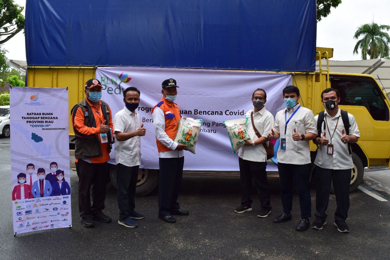 PLN UIP3BS Serahkan Bantuan 6 ton ke Lumbung Pangan RW Siaga Covid-19