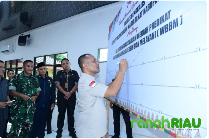 Targetkan Predikat WBBM, Pemkab Bengkalis Dukung Polres Bengkalis Menuju WBK