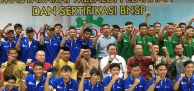  Sebanyak 67 Pemuda Dumai Mengikuti Pelatihan Profesi Yang Diselenggarai Oleh Pertamina