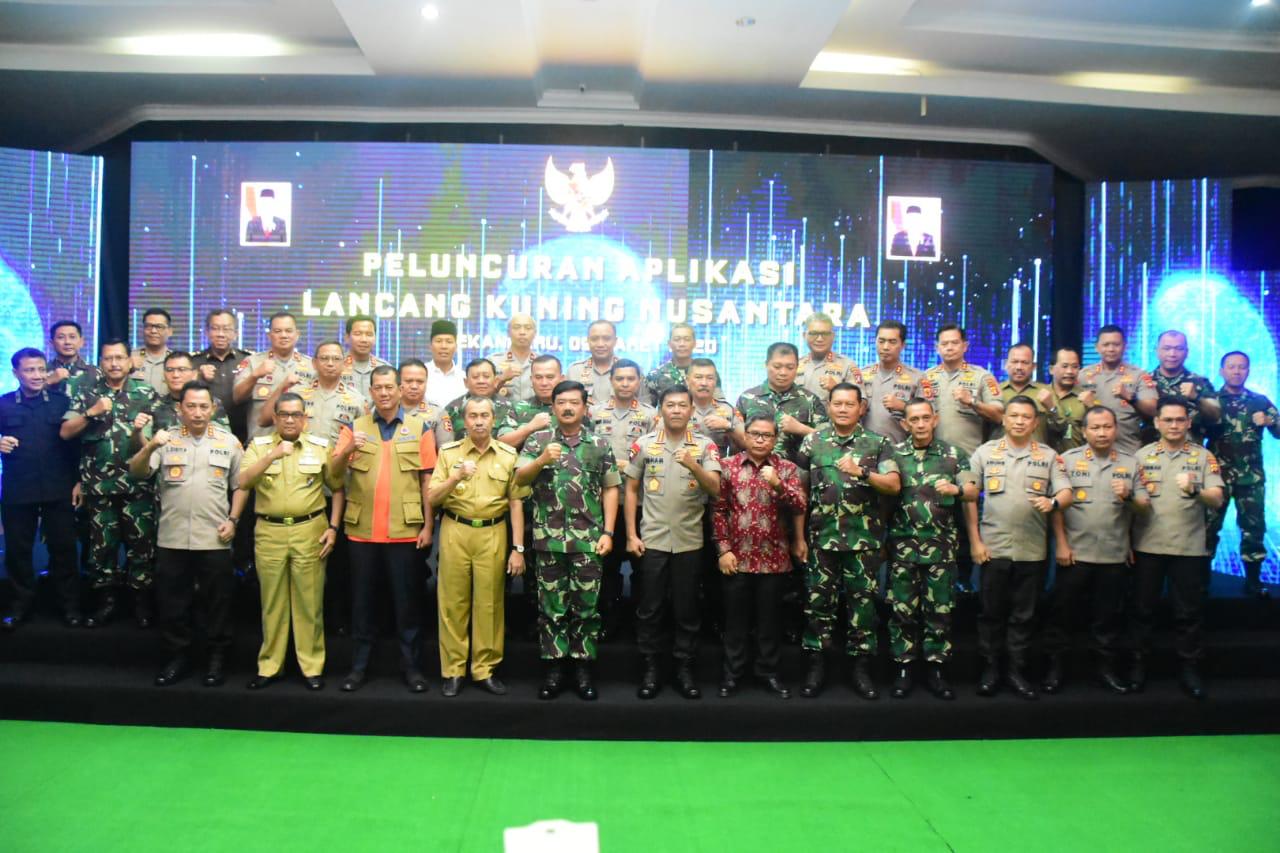Aplikasi Lancang Kuning Nusantara di Resmikan Oleh Panglima TNI Dan Kapolri